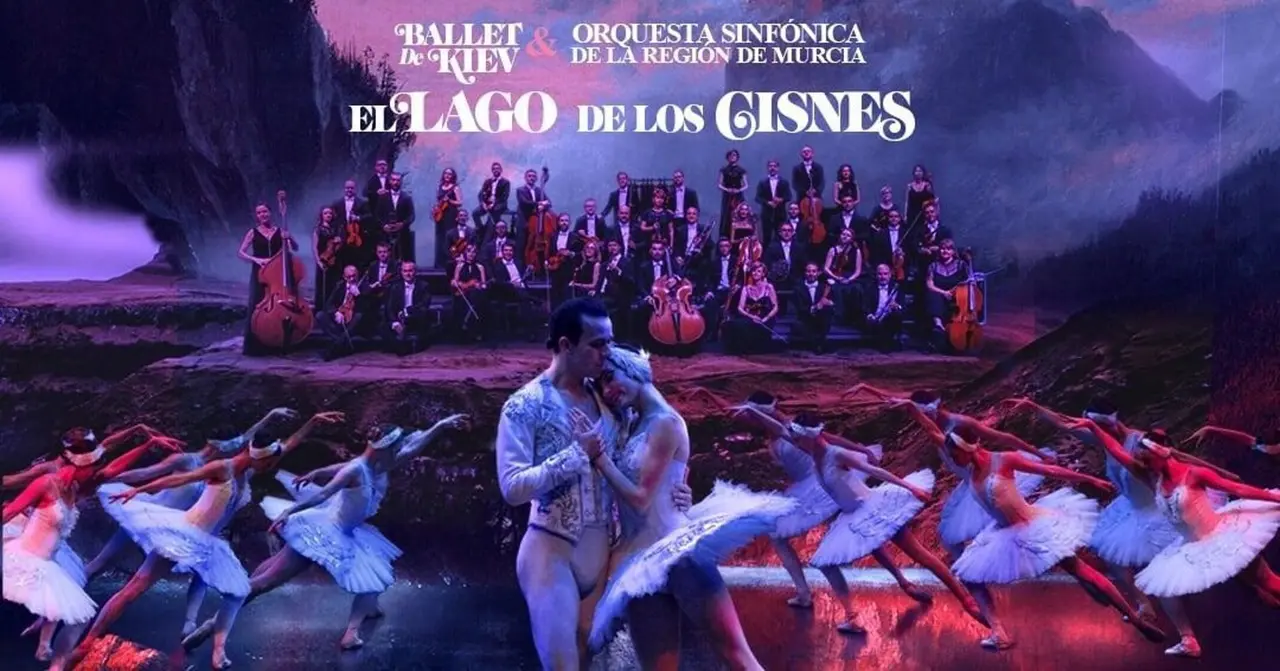 Cartel del espect&aacute;culo del Ballet de Kiev con la Orquesta Sinf&oacute;nica de la Regi&oacute;n de Murcia