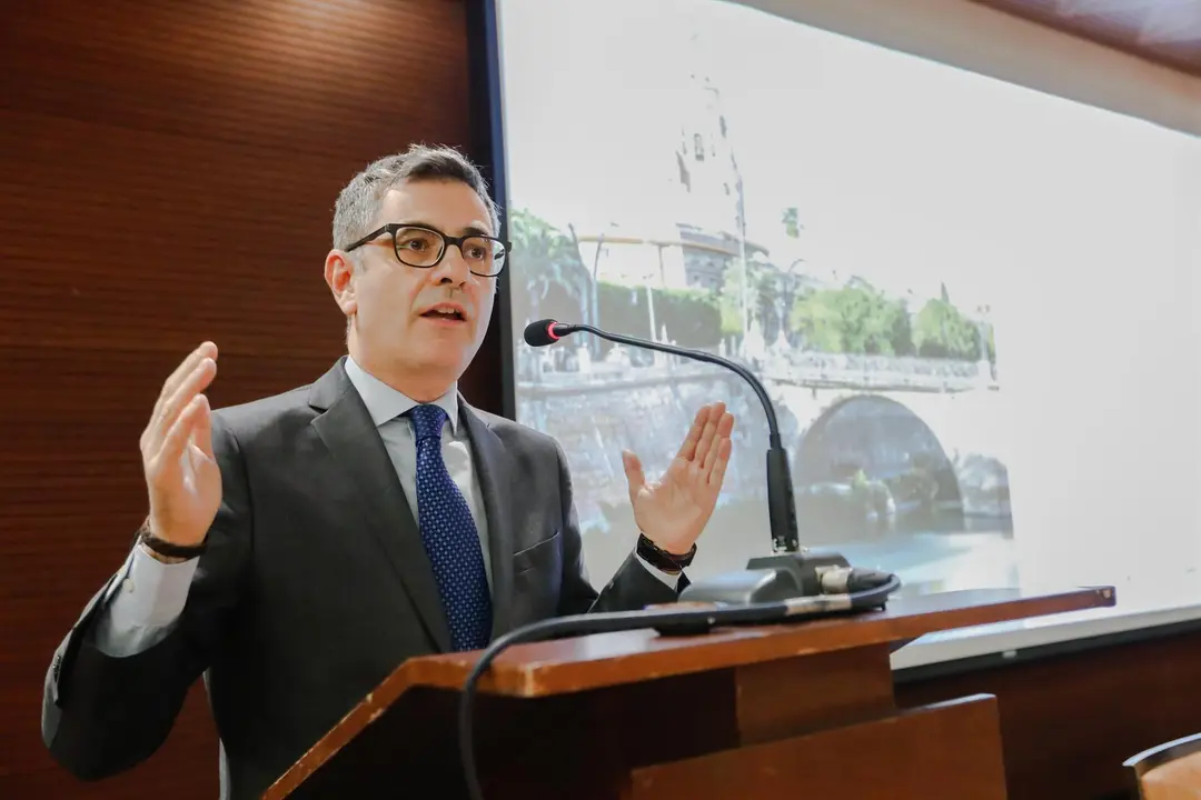 El ministro de la Presidencia, Justicia y Relaciones con las Cortes del Gobierno, F&eacute;lix Bola&ntilde;os en el XXVII Congreso Nacional de la Asociaci&oacute;n Profesional de la Magistratura 'Justicia indepediente, garant&iacute;a de democracia'
- EDU BOTELLA/EUROPA PRESS