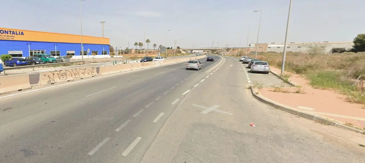 Tramo de la carretera RM-F35 a la altura de Las Tejeras (foto: Google Maps)