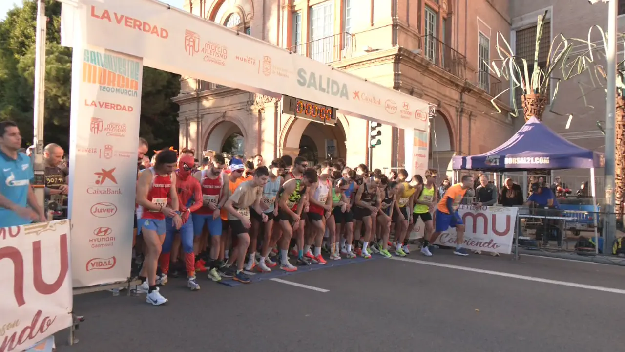 Salida de la San Silvestre de Murcia (foto: La 7)