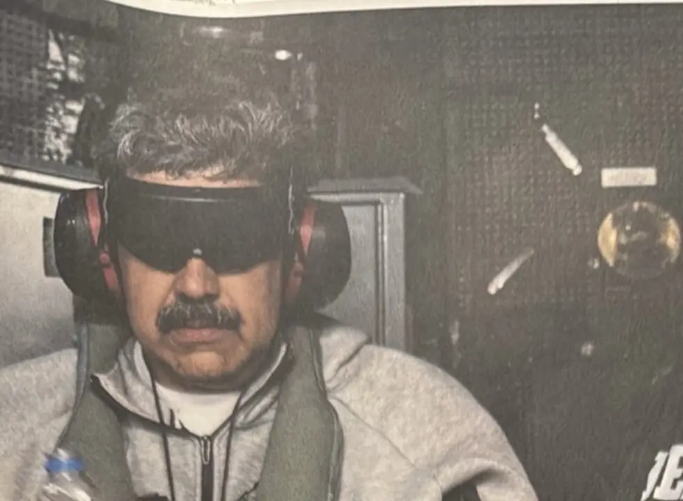 El presidente venezolano, Nicol&aacute;s Maduro, tras su captura por fuerzas estadounidenses