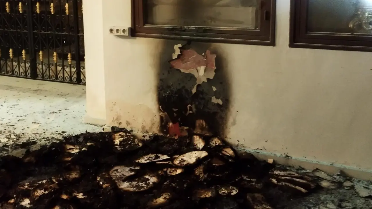 Incendio en el Convento de las Clarisas de Lorca