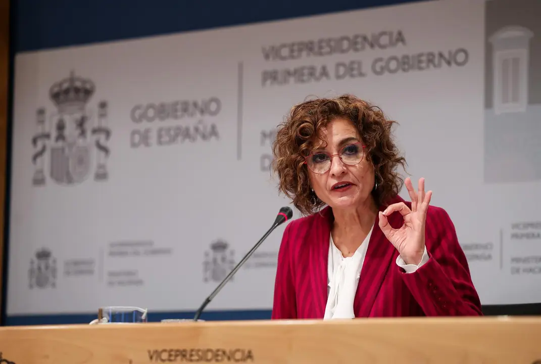 La ministra de Hacienda, Mar&iacute;a Jes&uacute;s Montero