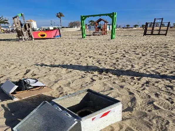 Uno de los 19 piez&oacute;metros que conforman la red de la Comunidad Aut&oacute;noma en el Mar Menor