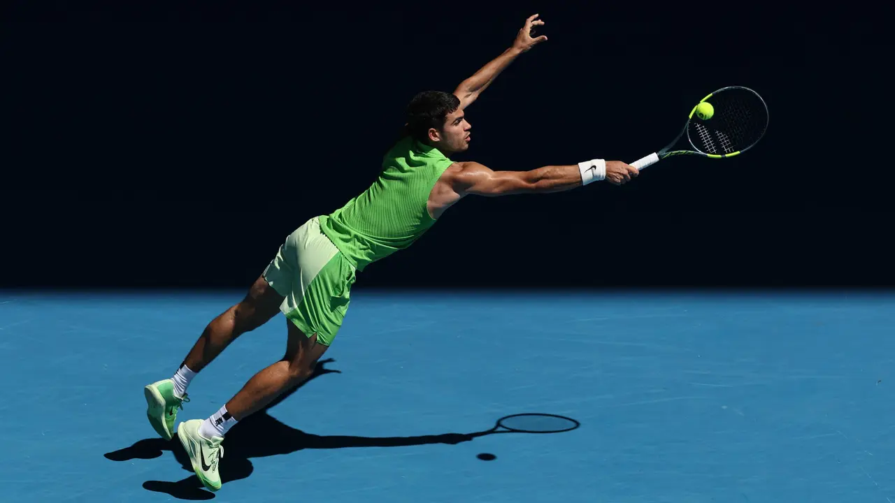 Carlos Alcaraz en el Open de Australia