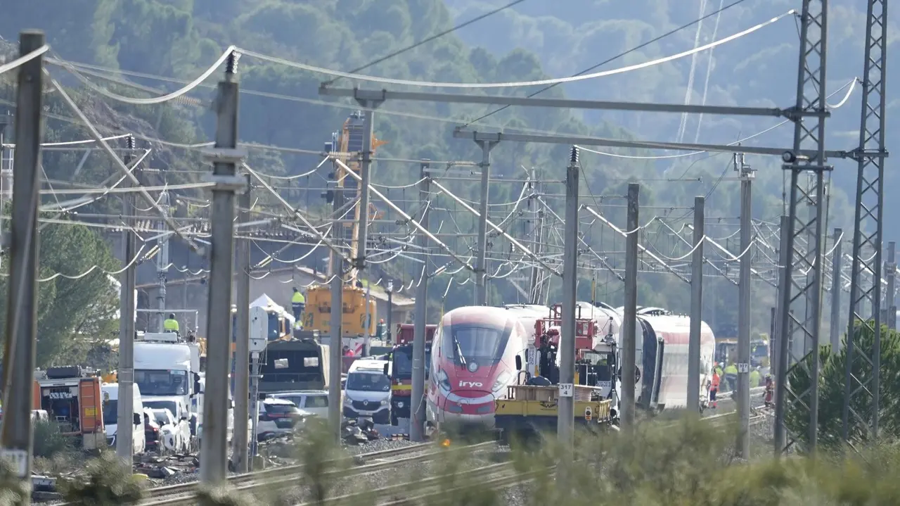 Imagen de la zona del siniestro ferroviario
