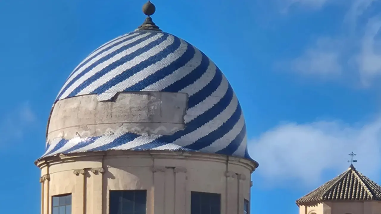 C&uacute;pula de la Bas&iacute;lica de la Pur&iacute;sima de Yecla