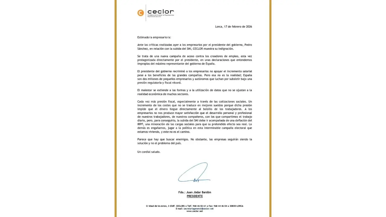 Comunicado de CECLOR