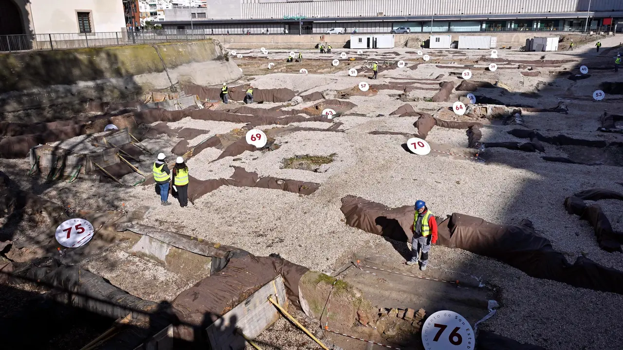 Obras en el yacimiento de San Esteban