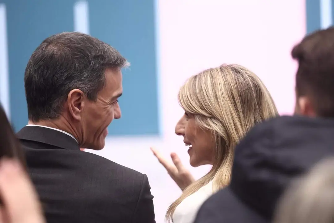 Imagen de archivo del presidente del Gobierno, Pedro S&aacute;nchez, y la vicepresidenta segunda y ministra de Trabajo y Econom&iacute;a Social, Yolanda D&iacute;az (foto: EP)