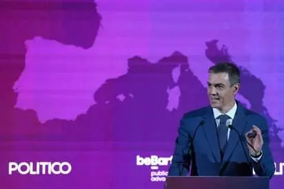 El presidente del Gobierno, Pedro S&aacute;nchez, interviene durante el European Pulse Forum 2026 (foto: EP)