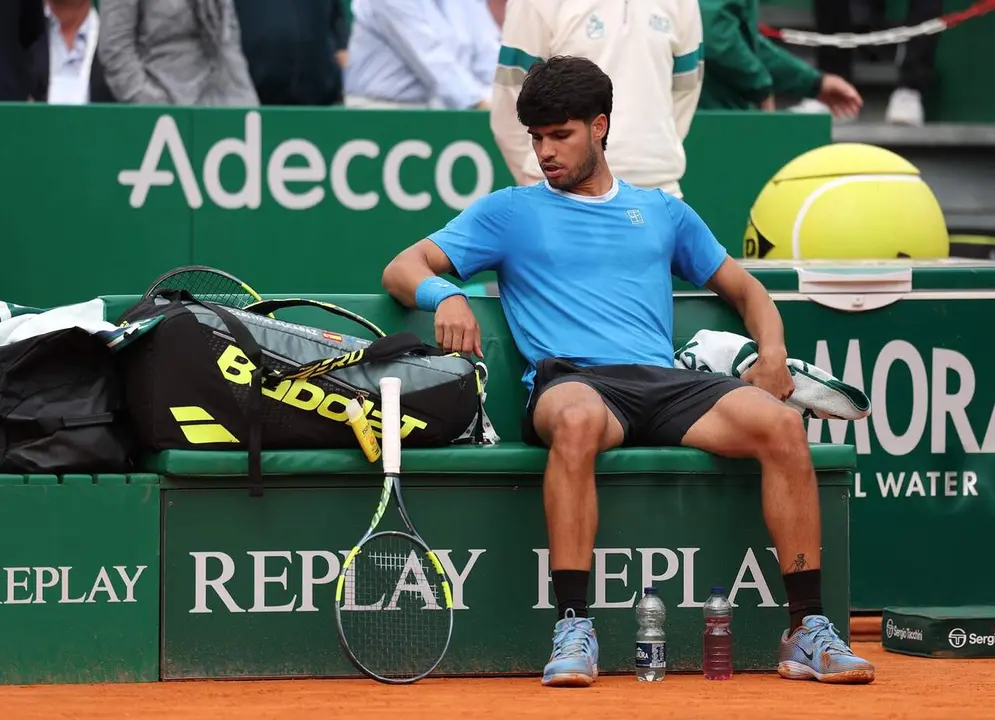 Carlos Alcaraz en la final del ATP Masters 1.000 de Montecarlo (foto: Agencias)