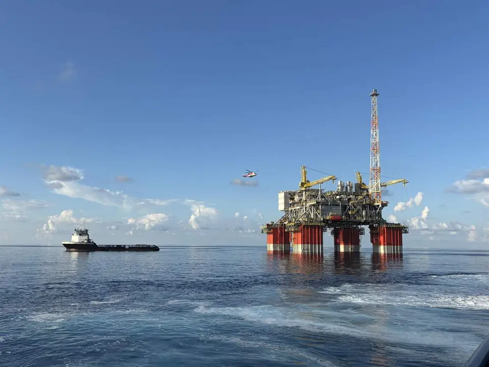 Una plataforma petrol&iacute;fera