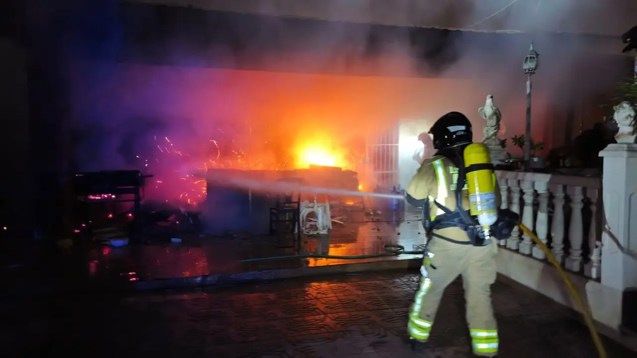 Incendio en una vivienda