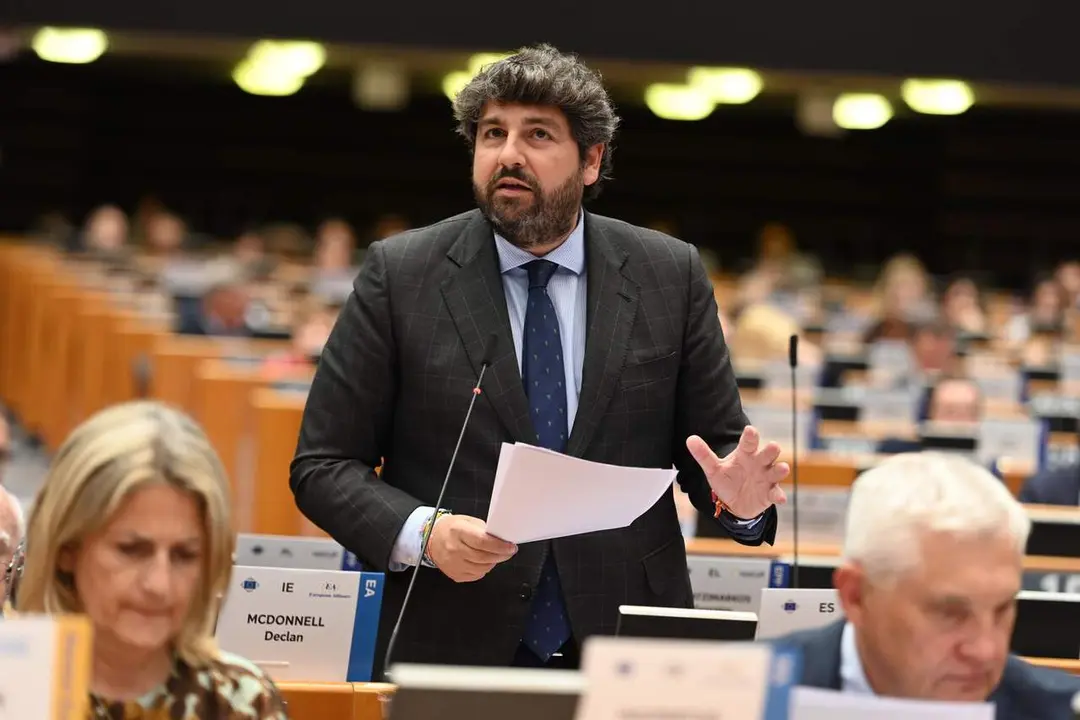 El presidente de la Regi&oacute;n de Murcia, Fernando L&oacute;pez Miras, en el pleno del Comit&eacute; Europeo de las Regiones
- CARM