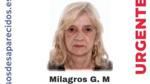Buscan a una mujer de 67 a&ntilde;os desaparecida en Alguazas (foto: SOS Desaparecidos)