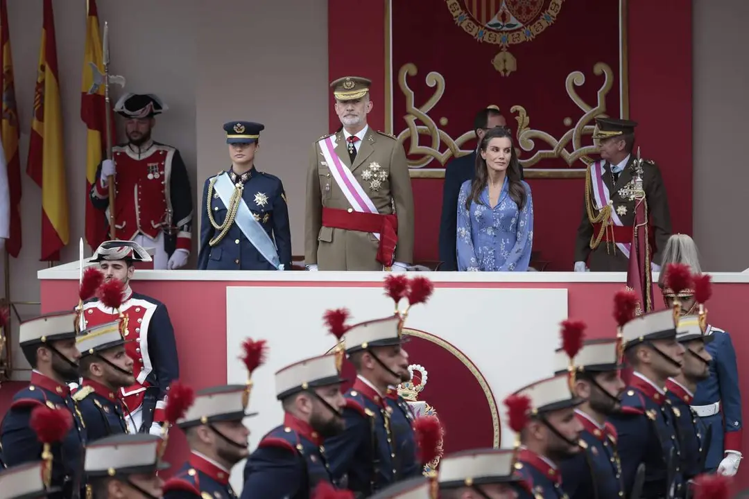 Los Reyes Felipe VI y Letizia y la Princesa Leonor durante el acto central conmemorativo del D&iacute;a de las Fuerzas Armadas, a 30 de mayo de 2026, en Vigo, Pontevedra, Galicia (Espa&ntilde;a).
- Adri&aacute;n Irago - Europa Press