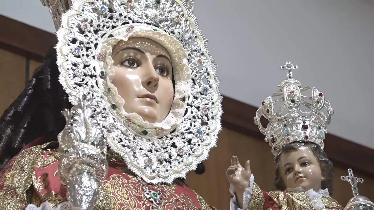 Imagen de la talla de la Virgen de la Fuensanta (foto: La 7)