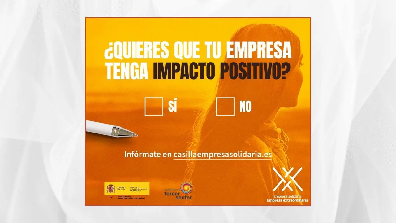 Casilla Empresa Solidaria impulsada por la Plataforma del Tercer Sector.