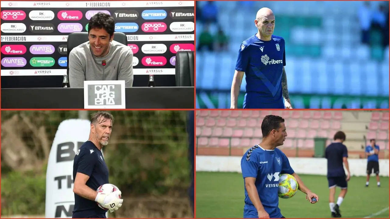 De izq. a der., y de arriba a abajo: I&ntilde;igo V&eacute;lez, Juanlu Bernal, Mart&iacute;n Ragg y David Torrej&oacute;n