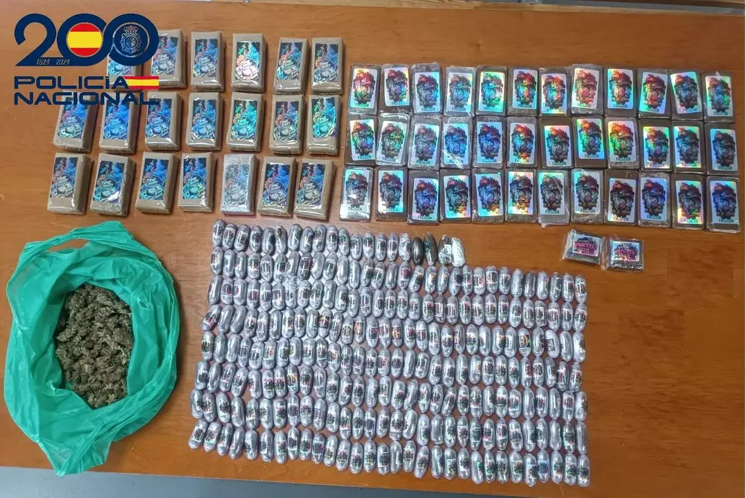 Droga incautada en Los Dolores | Foto: Polic&iacute;a Nacional