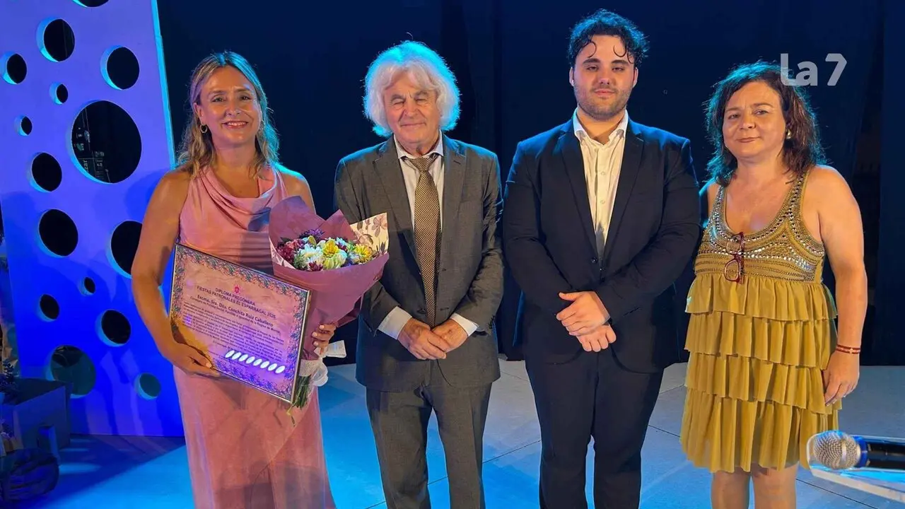 La consejera de Pol&iacute;tica Social, Familias e Igualdad, Conchita Ruiz, en el preg&oacute;n de las fiestas patronales de El Esparragal