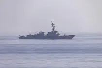 Archivo - Un destructor de la Armada de Estados Unidos desplegado en la misi&oacute;n de bloqueo del estrecho de Ormuz emprendida por Washington
- CENTCOM EN X - Archivo