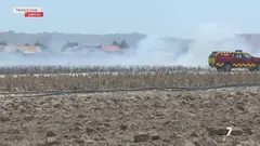 Incendio en la pedan&iacute;a lorquina de Tercia (foto: La 7)