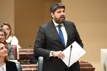 Archivo - El presidente del Gobierno regional, Fernando L&oacute;pez Miras, en la Asamblea Regional (Archivo)
- COMUNIDAD - Archivo