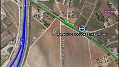Punto donde se ha producido el accidente