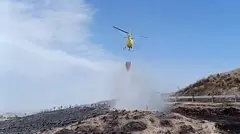 Estabilizado un incendio de monte bajo y espartizal en Lorca (foto: Agente Medioambiental)