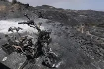 Terrenos calcinador por el incendio forestal en Los Gallardos (Almer&iacute;a)