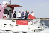 El presidente del Gobierno regional, Fernando L&oacute;pez Miras, particip&oacute; en una de las actuaciones de supervisi&oacute;n del estado del Mar Menor, acompa&ntilde;ando a cient&iacute;ficos, t&eacute;cnicos e investigadores
- CARM