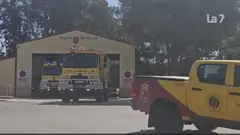 Salida desde la base Brimur en Cieza de los veh&iacute;culos del contingente enviado por la Regi&oacute;n