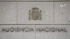 Detalle de la fachada de la Audiencia Nacional