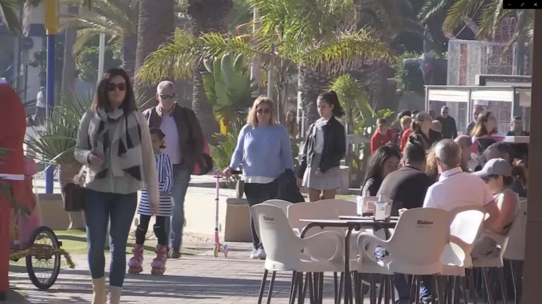Las playas del Mar Menor, esta navidad como si fuera agosto