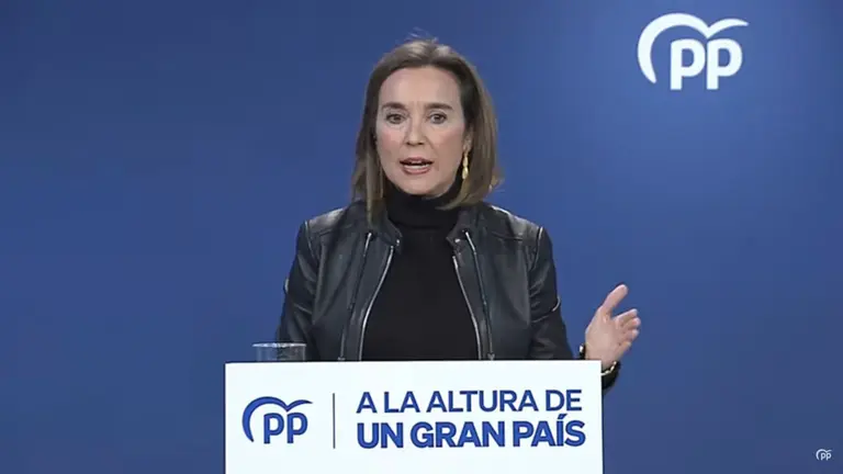 Cuca Gamarra, secretaria general del Partido Popular (foto: La 7)