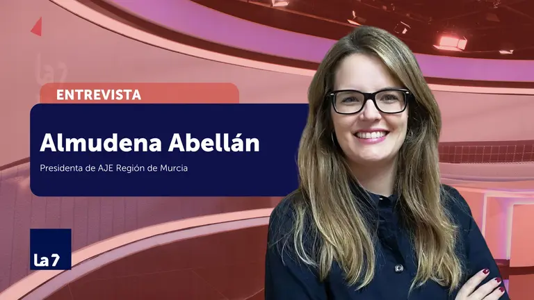 Entrevista a Almudena Abell&aacute;n, presidenta de AJE Regi&oacute;n de Murcia (foto: La 7)