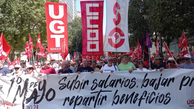 Manifestaci&oacute;n del Primero de Mayo en Murcia