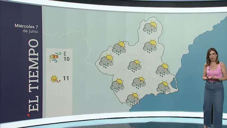 Este mi&eacute;rcoles las lluvias vuelven a la Regi&oacute;n de Murcia con la llegada de la borrasca &Oacute;scar (foto: La 7)