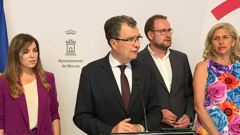 Jos&eacute; Ballesta, alcalde de Murcia, pedir&aacute; al Gobierno de Espa&ntilde;a m&aacute;s tiempo para ejecutar las obras de movilidad de la ciudad (foto: La 7)