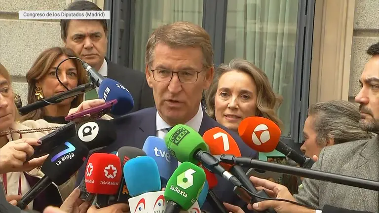Alberto N&uacute;&ntilde;ez Feij&oacute;o, secretario general del Partido Popular (foto: La 7)