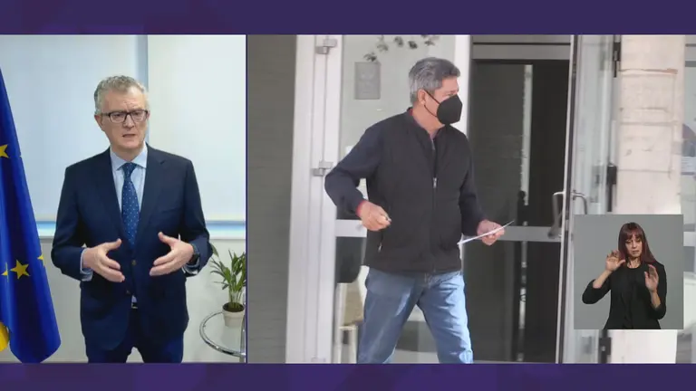 Juan Jos&eacute; Pedre&ntilde;o, consejero de Salud en la Regi&oacute;n de Murcia, durante una entrevista en La 7 Noticias (foto: La 7)