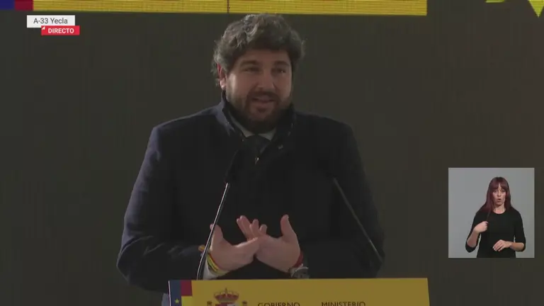 Fernando L&oacute;pez Miras., presidente de la Regi&oacute;n de Murcia (foto: La 7)