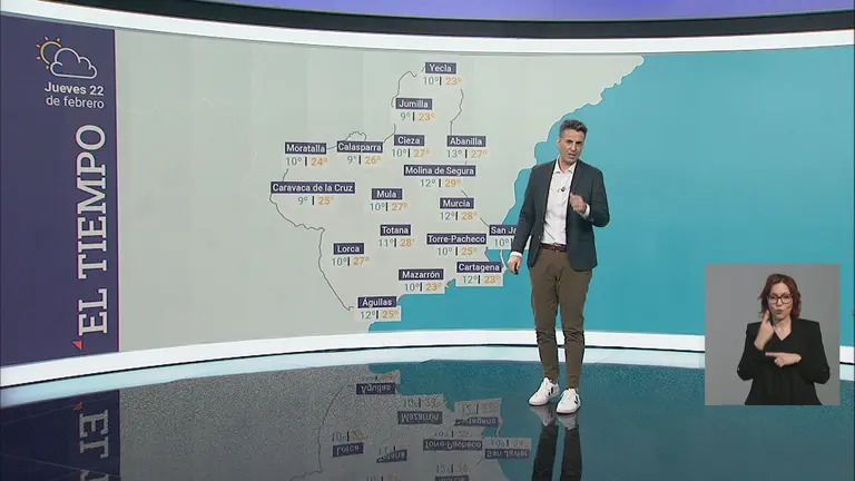 La Regi&oacute;n de Murcia registrar&aacute; la temperatura m&aacute;s alta de Espa&ntilde;a (foto: La 7)