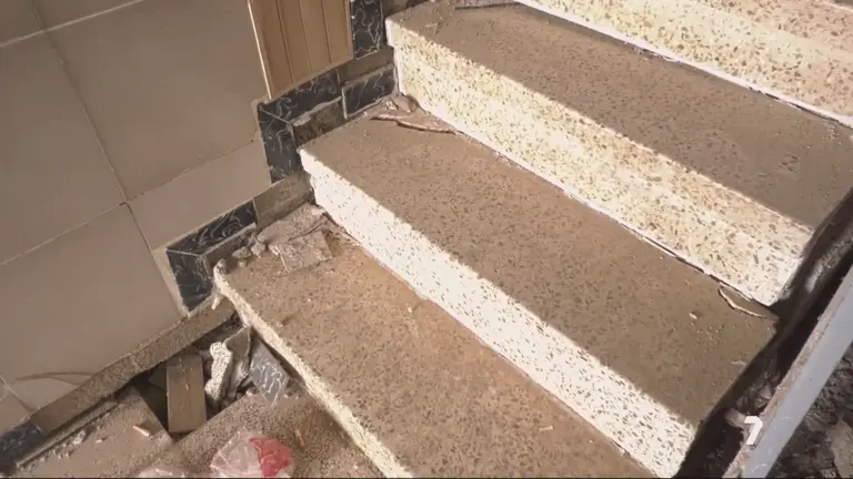 Una de las viviendas m&aacute;s afectadas por las obras de la Ronda Central de Lorca (foto: La 7)