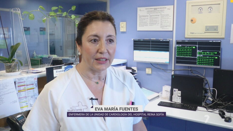 Eva Mar&iacute;a Fuentes, enfermera murciana