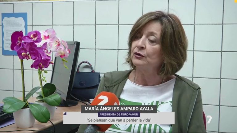Mar&iacute;a &Aacute;ngeles Amparo Ayala, de la asociaci&oacute;n de familiares de pacientes de fibromialgia
