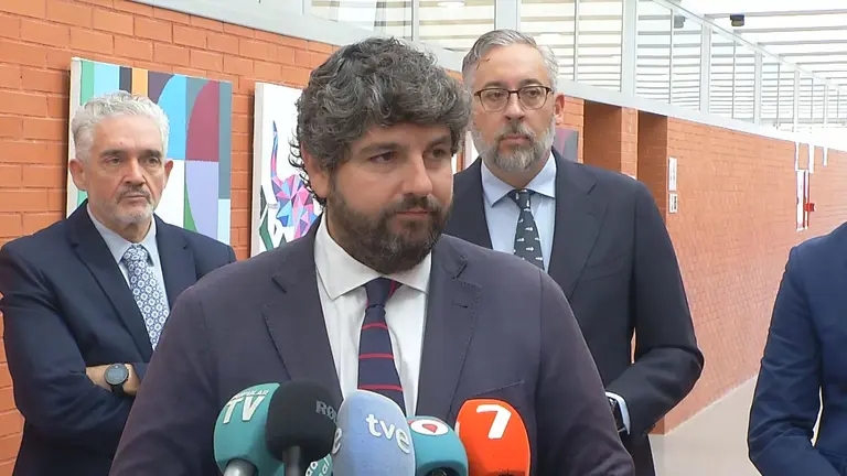 Fernando L&oacute;pez Miras, presidente de la Regi&oacute;n de Murcia (foto: La 7)