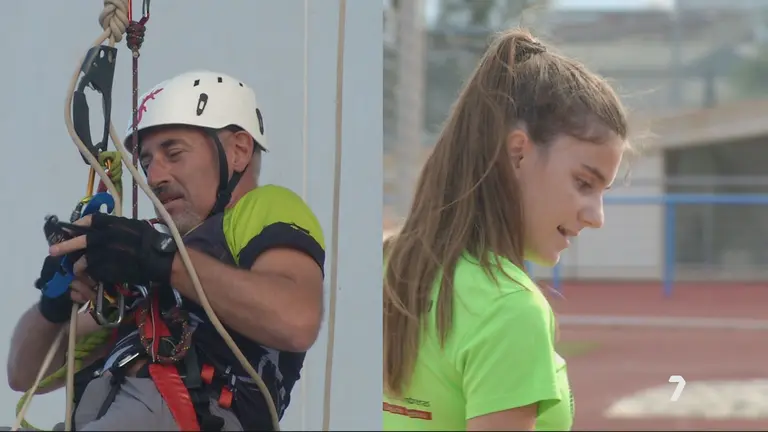 Entrevista a deportistas en 7 Noticias (foto: La 7)